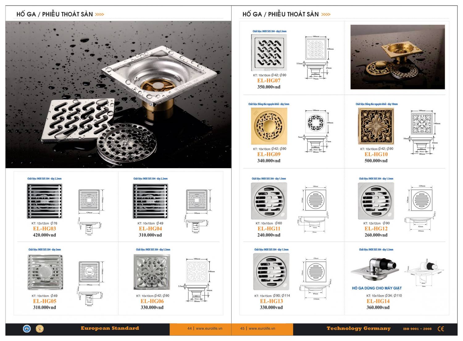 Thiết bị vệ sinh EUROLIFE Catalogue và Bảng giá mới nhất /Page 23